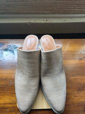 Tan Mule Heels